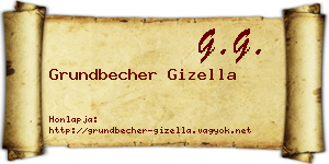 Grundbecher Gizella névjegykártya